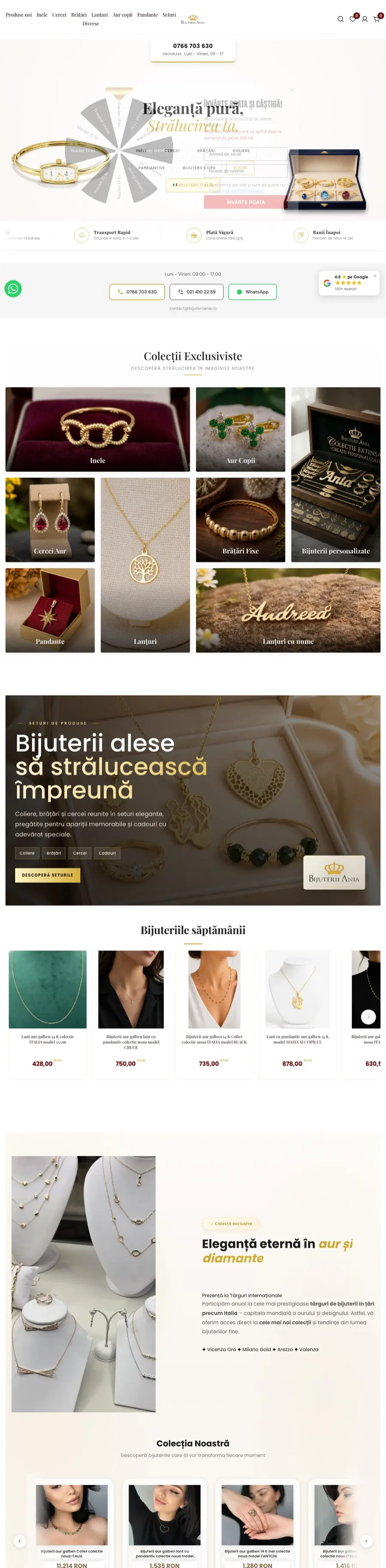 Desktop view of bijuteriiania.ro