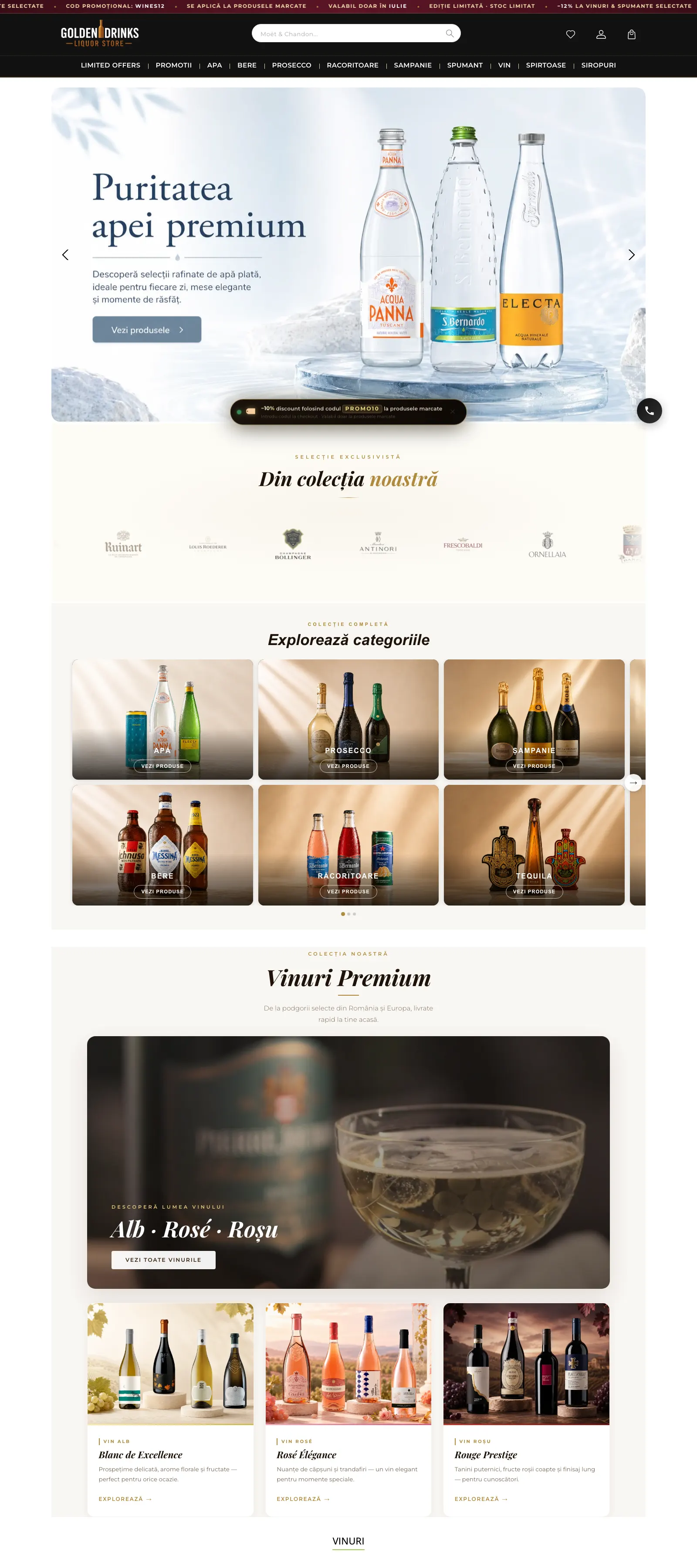 Varianta desktop a goldendrinks.ro